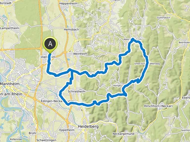ROADBIKE Hausrunden - Odenwald | Rennrad-Tour | Komoot