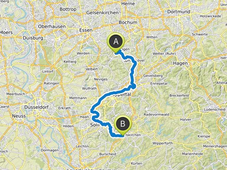 Bergischer Panorama-Radweg Etappe 1 – Auf Bahntrassen durchs Bergische