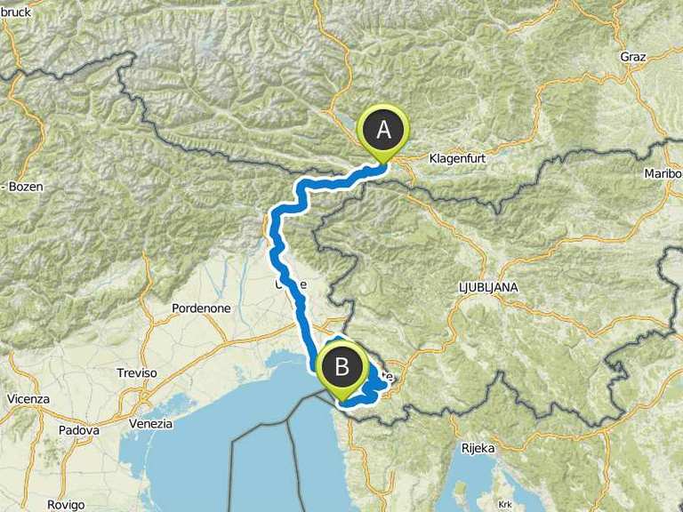 Villach - Grado- Triest - Piran | Fahrradtour | Komoot