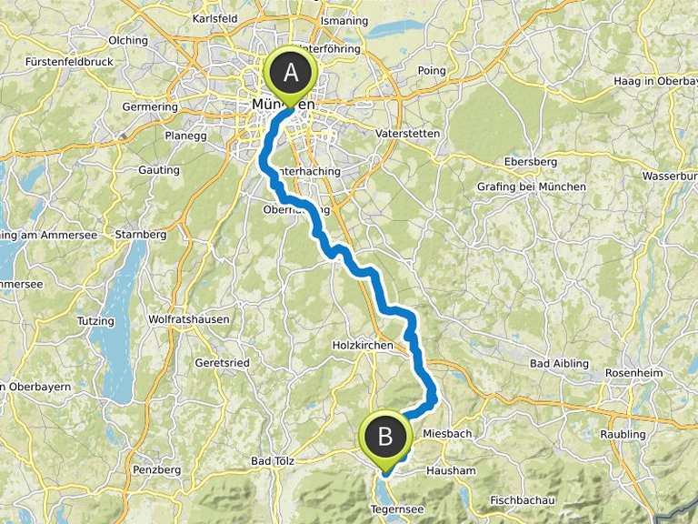 M-Wasserweg - München (Deutsches Museum) - Gmund am Tegernsee