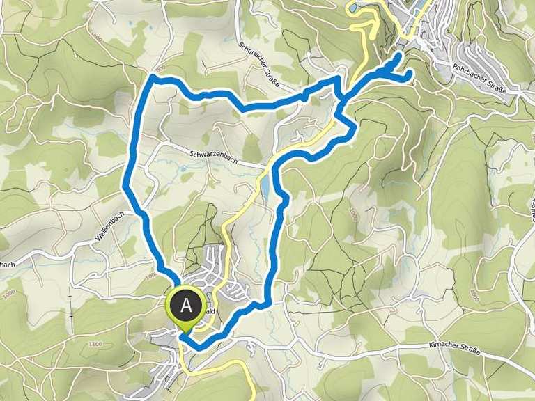 Singletrail map schwarzwald