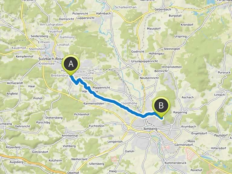 ErzwegEtappe 7 Sulzbach Amberg Wanderung Komoot