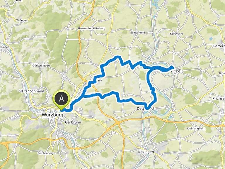 Zur Mainschleife nach Volkach | Fahrradtour | Komoot