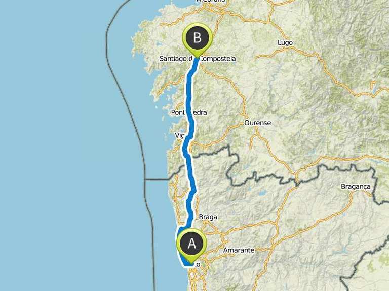 Von Porto nach Santiago de Compostela Mein Jakobsweg Wanderung Komoot