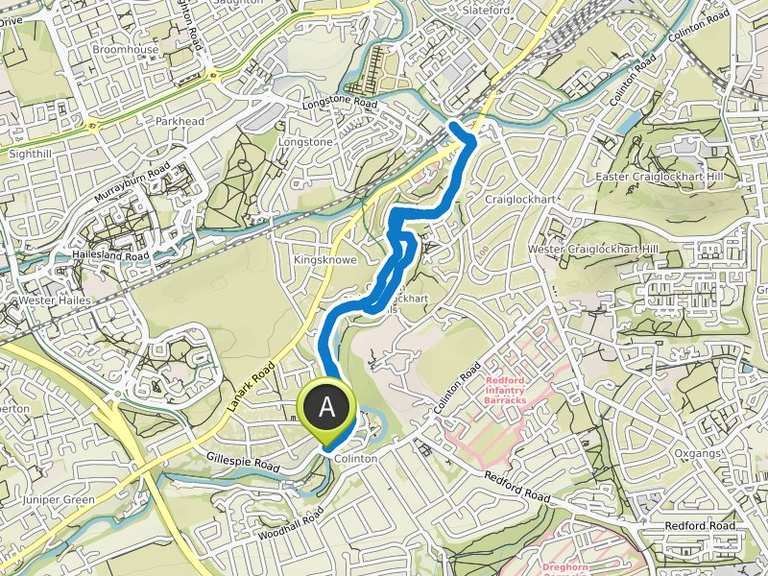 Water of Leith walk Wanderung Komoot