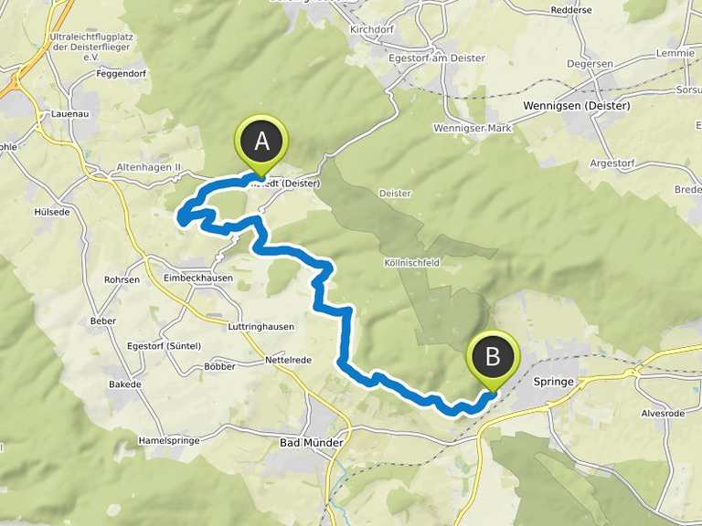 Wanderung Panoramawege im südwestlichen Deister von Nienstedt nach