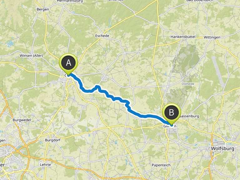 Etappe 3: Von Celle nach Gifhorn – Aller-Radweg | Fahrradtour | Komoot
