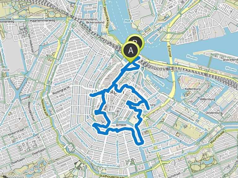 Amsterdam, Stadtrundgang 11.04.2018 | Wanderung | Komoot