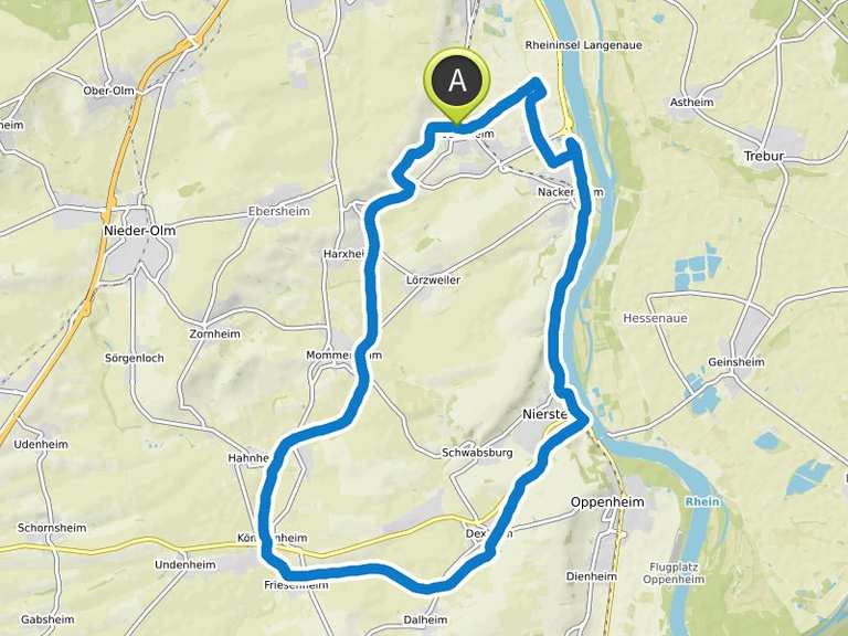 Fahrradtour Bodenheim Köngernheim Nierstein Fahrradtour Komoot