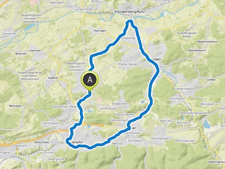 Rundtour Iserlohn-Hemer-Menden-Fröndenberg | Fahrradtour | Komoot