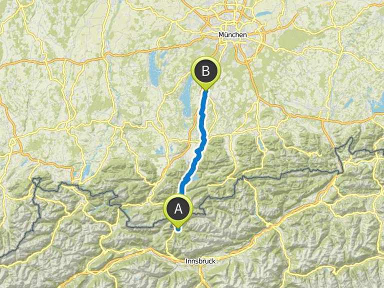 LoisachRadweg Vorschlag des ADFC Fahrradtour Komoot