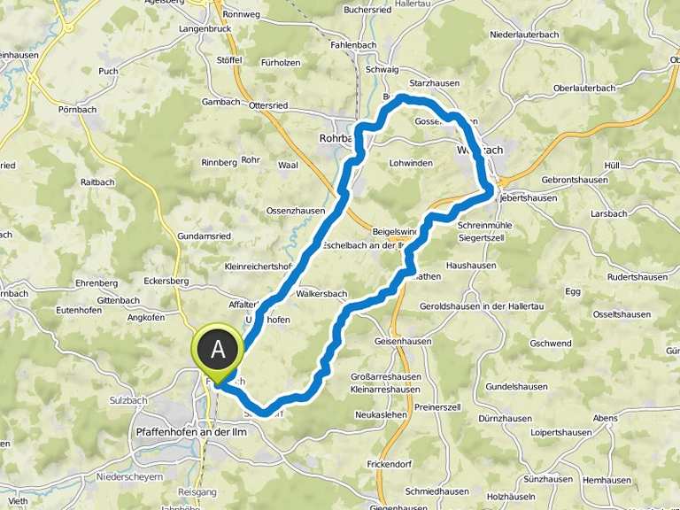 Volksfest Wolnzach mountain bike ride Komoot