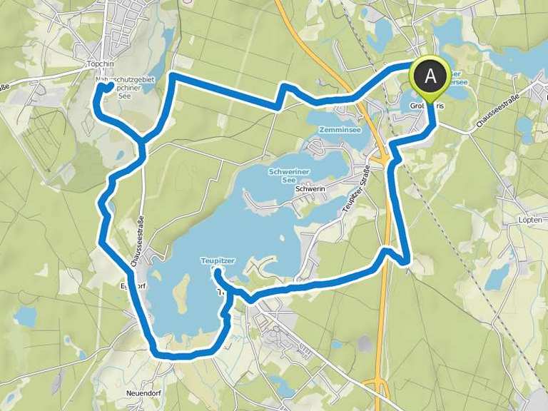 Naturschutzgebiet Töpchiner See Teupitzer See Wanderung Komoot