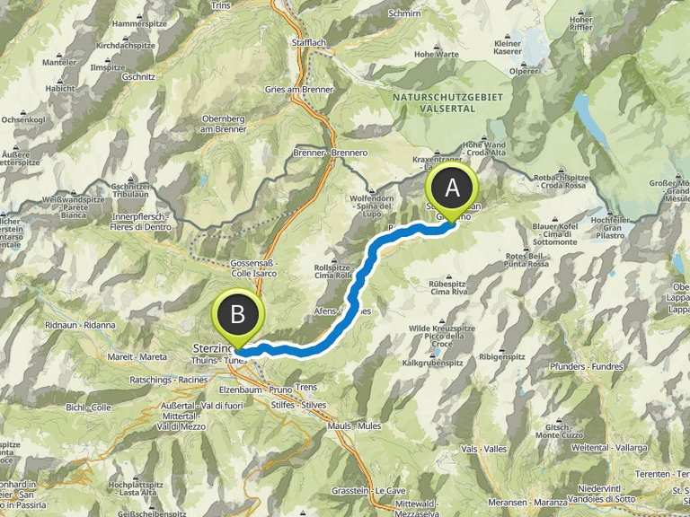 Etappe 7: Bergab durch das Pfitschtal nach Sterzing – Alpenüberquerung