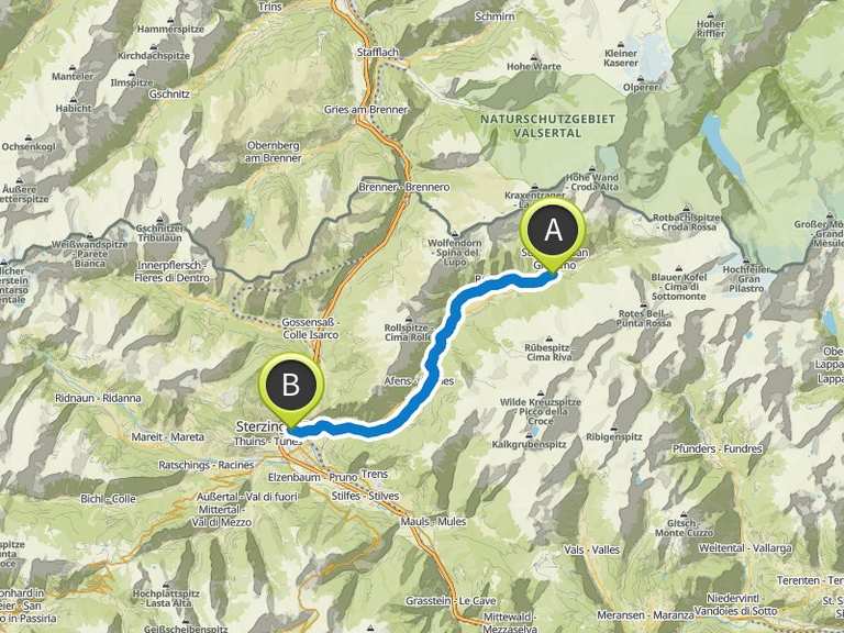 Etappe 7: Bergab durch das Pfitschtal nach Sterzing – Alpenüberquerung