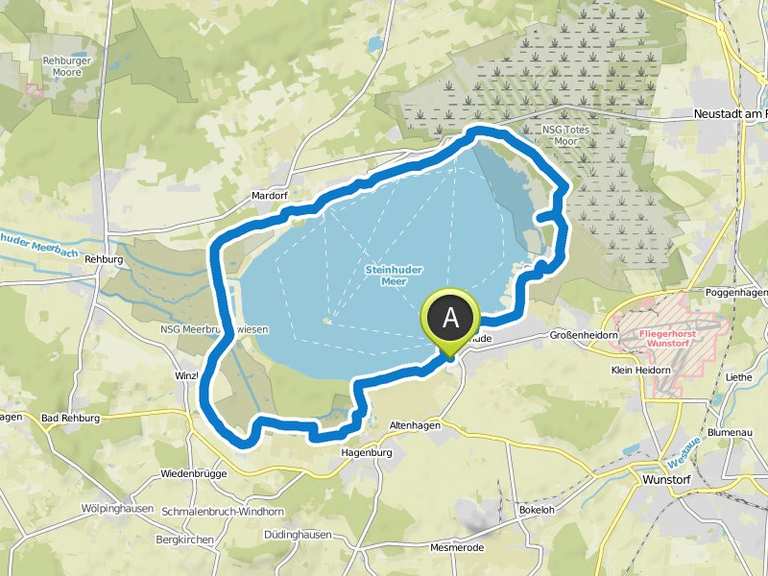 Rundweg Steinhuder Meer 29.09.2018 Wanderung Komoot