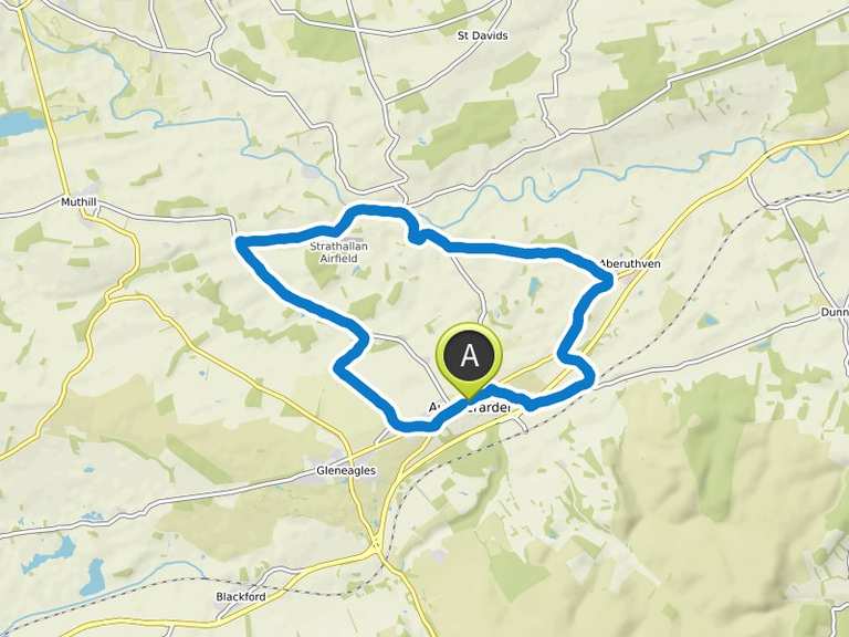 Auchterarder Half Marathon 2021 Route run Komoot