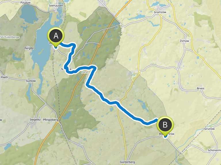 Uckermärker Landrunde (Tag 1): Warnitz - Biesenbrow | Wanderung | Komoot