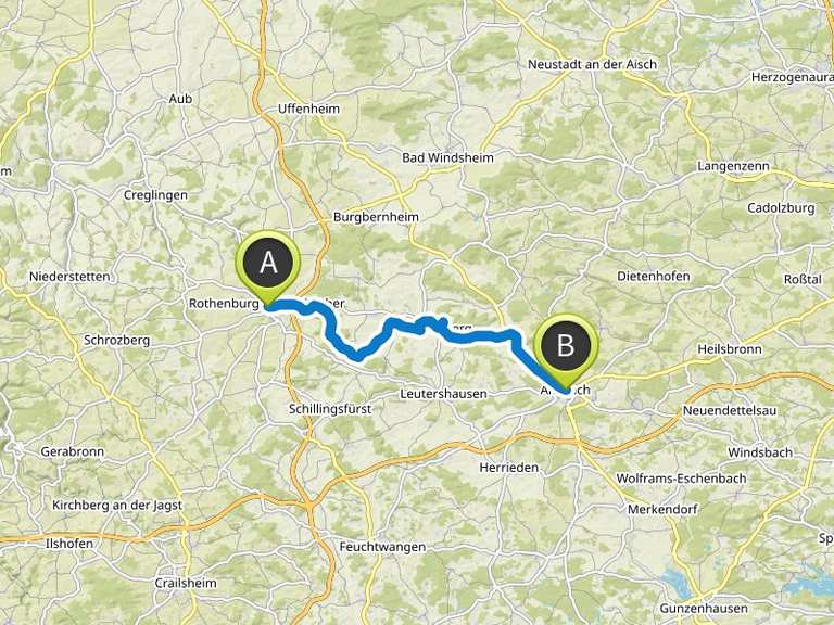 Etappe 7 Von Rothenburg ob der Tauber nach Ansbach Fränkischer WasserRadweg Fahrradtour Etappe 7 Von Rothenburg ob der Tauber nach Ansbach Fränkischer WasserRadweg Fahrradtour