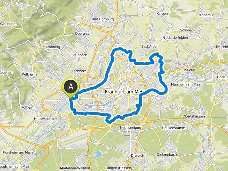 GrünGürtel-Radrundweg Frankfurt | Fahrradtour | Komoot