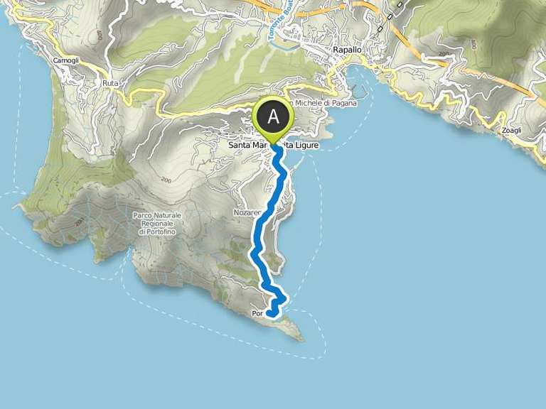 Von Santa Margherita Ligure nach Portofino Wanderung Komoot
