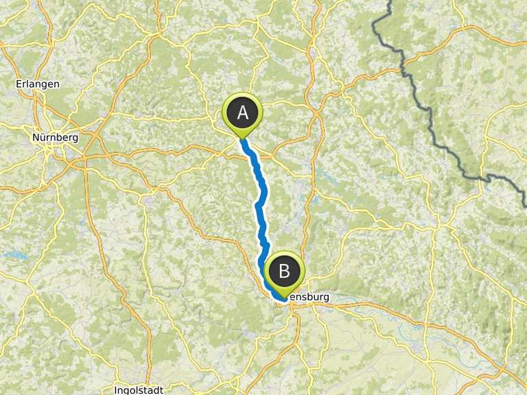 Etappe 5: Von Amberg nach Regensburg – Fünf-Flüsse-Radweg | Fahrradtour | Komoot
