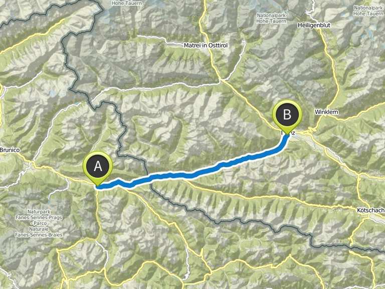 Etappe 1: Durchs Pustertal von Toblach nach Lienz – Drauradweg