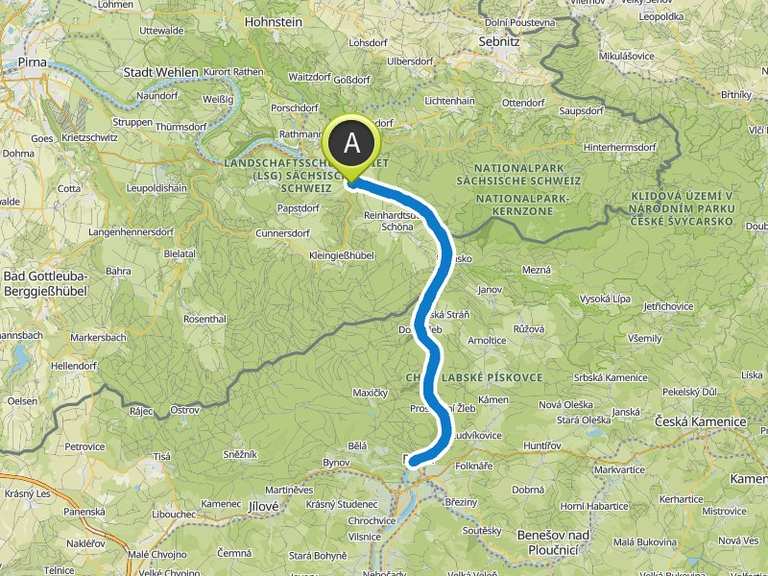 Elberadweg Bad Schandau Decin Fahrradtour Komoot