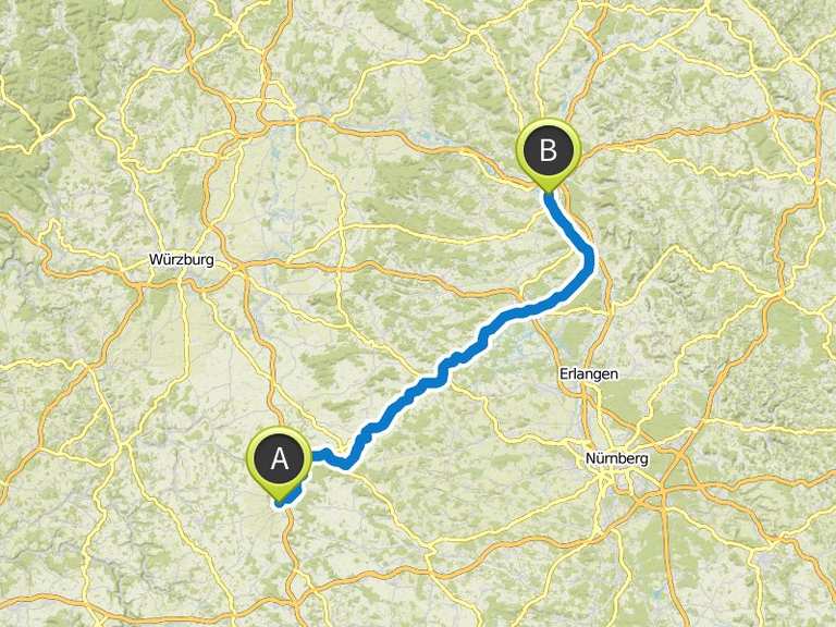 Aischtalradweg (3 Etappen) – Fernradwege in Franken | Fahrradtour | Komoot