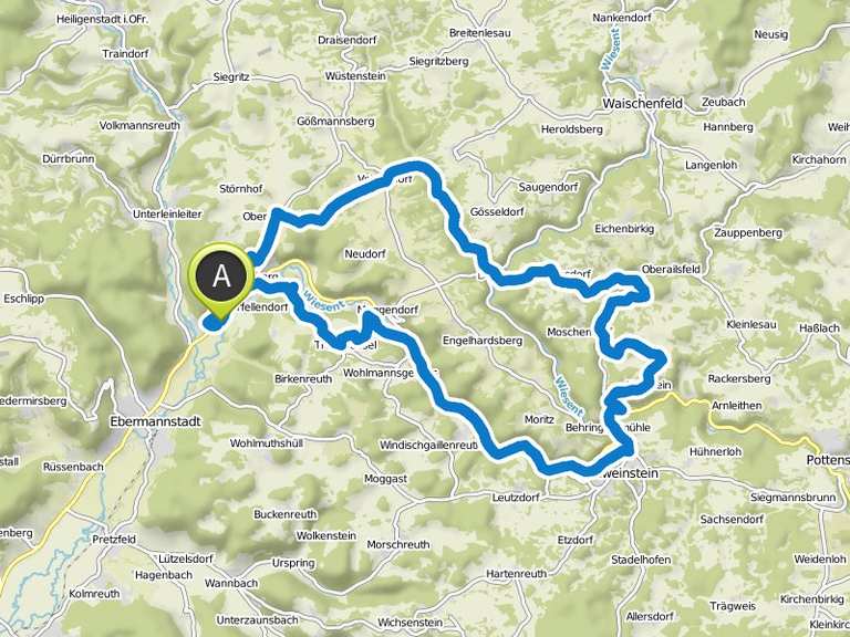 Entlang der Wiesent – Mountainbiken in der Fränkischen Schweiz