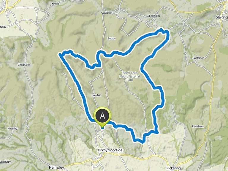 Britain's Best Gravel rides North York Moors gravel ride Komoot
