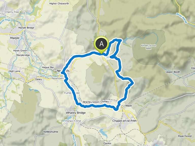 Adventure Addicts Peak District gravel ride Komoot