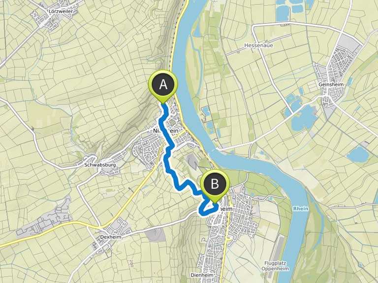 Rheinterrassenweg Nierstein nach Oppenheim | Wanderung | Komoot
