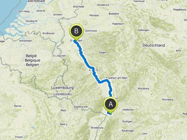 RheinRadweg Von Karlsruhe nach Düsseldorf Fahrradtour