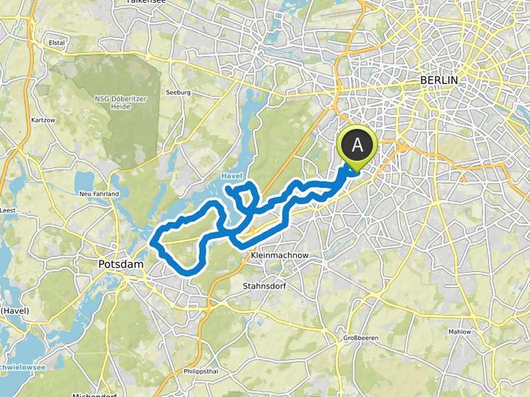Große Berlin Südwest Route die schönsten Radtouren in