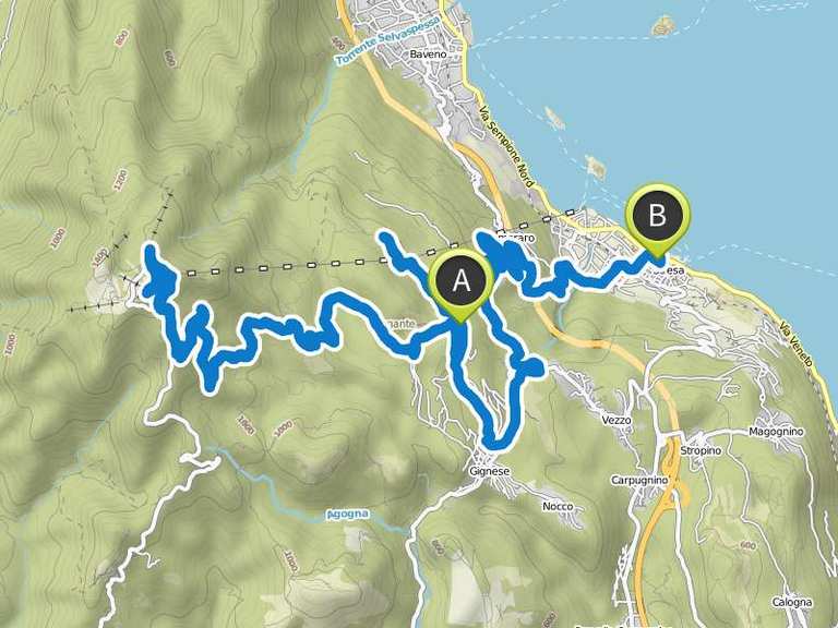 Wanderung Stresa - Mottarone | Wanderung | Komoot