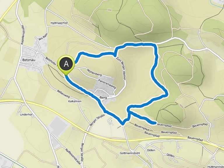 Kressbronn Berg, Berger Weiher, Bauernpfad Wanderung Komoot