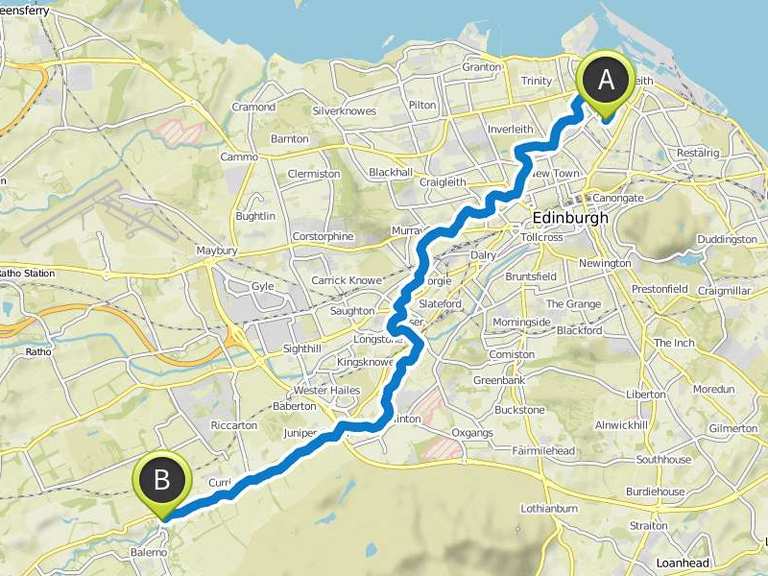 Water of leith walk Wanderung Komoot