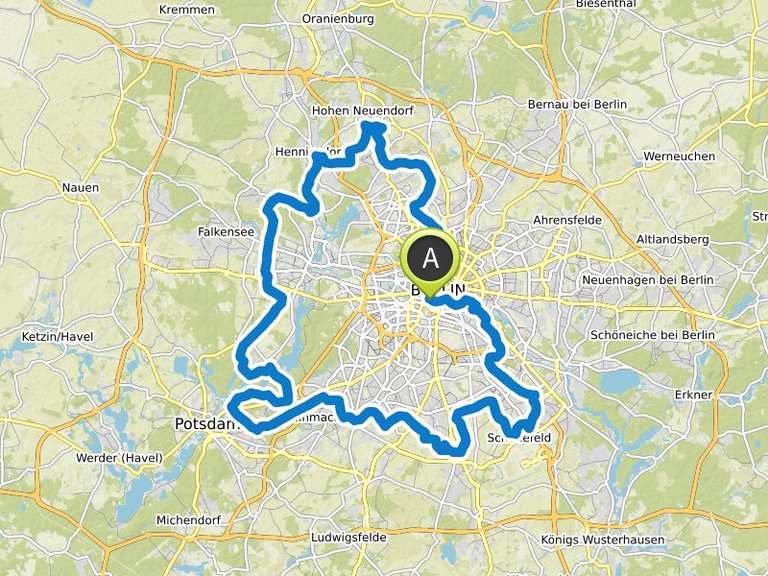 Berliner-Mauerweg komplett | Fahrradtour | Komoot