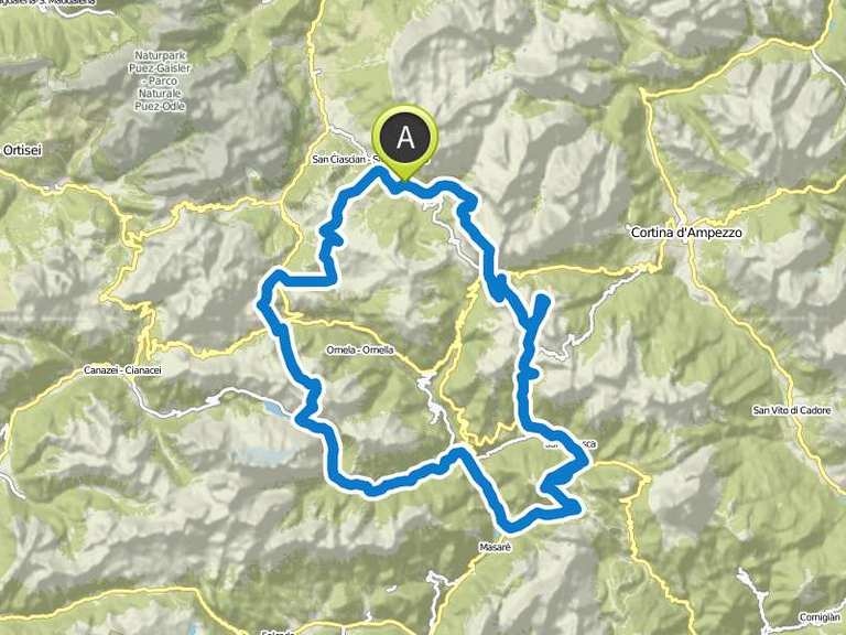 Gebirgsjägerrunde Dolomiten am 21.03.2016 | Skiabfahrt | Komoot