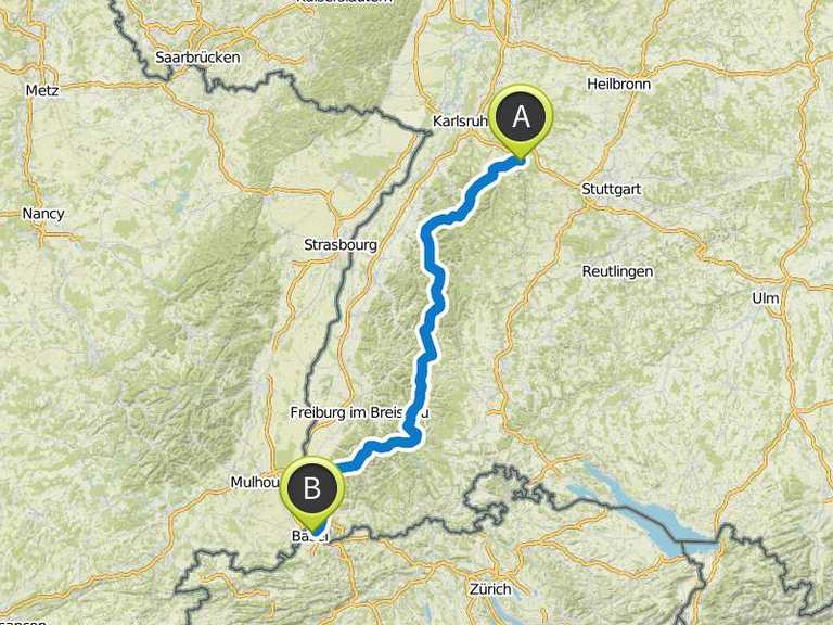 Singletrail map schwarzwald