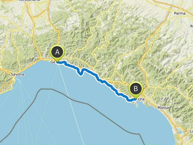 Genua nach La Spezia Wanderung Komoot Genua nach La Spezia Wanderung Komoot