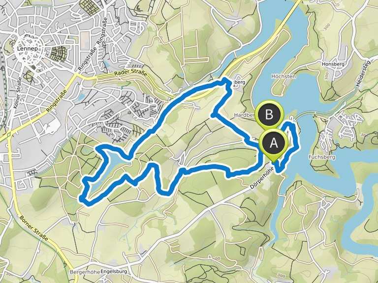 Wuppertalsperre zur Panzertalsperre | Wanderung | Komoot