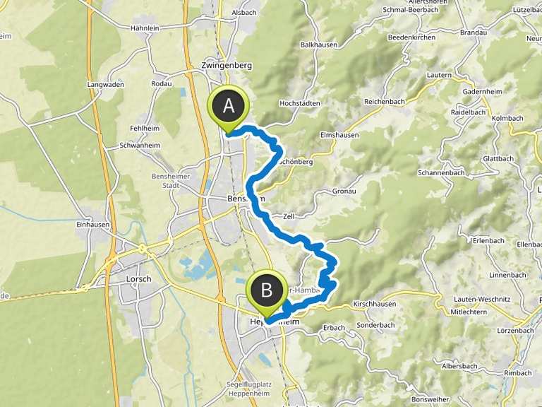 Etappe 3: Von Auerbach nach Heppenheim – Burgensteig Bergstraße