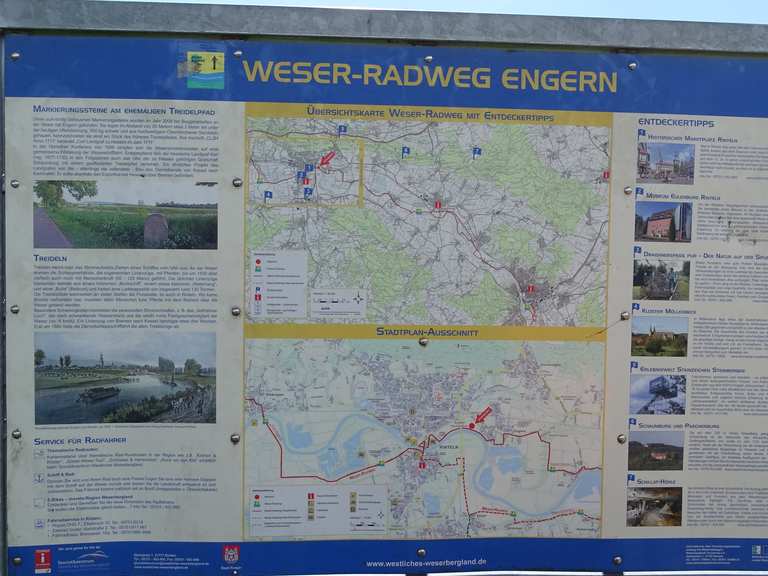 Weserradweg Minden (Westf.) über Rinteln nach Hameln