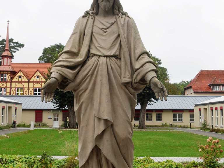 Lobetal, Hoffnungstaler Stiftung Lobetal mit Meche und Plötzensee (BAR