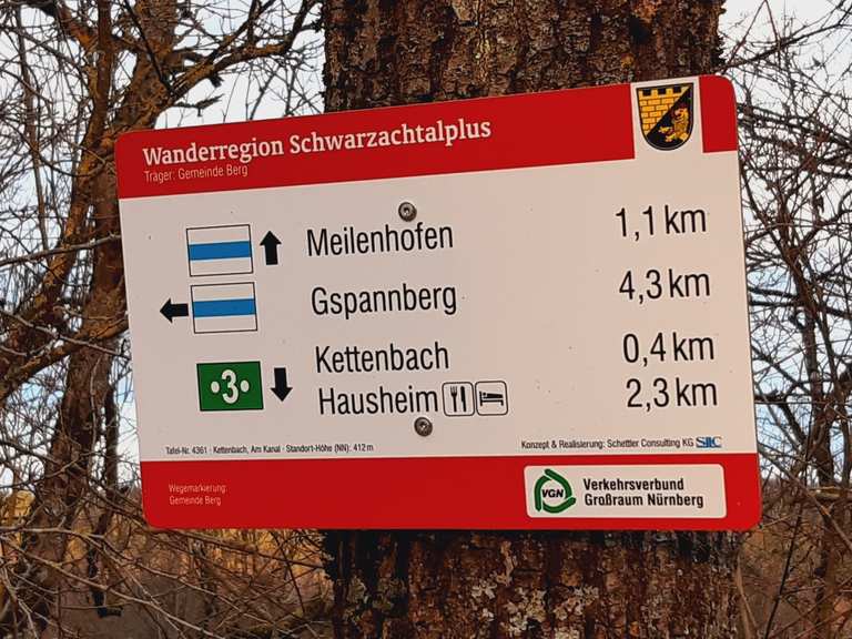 Berg Alter Kanal bei Kettenbach und Ölsbach Wanderung Komoot