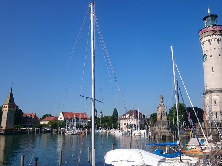 (Bodensee) Von Wasserburg zur Insel Lindau Wanderung Komoot